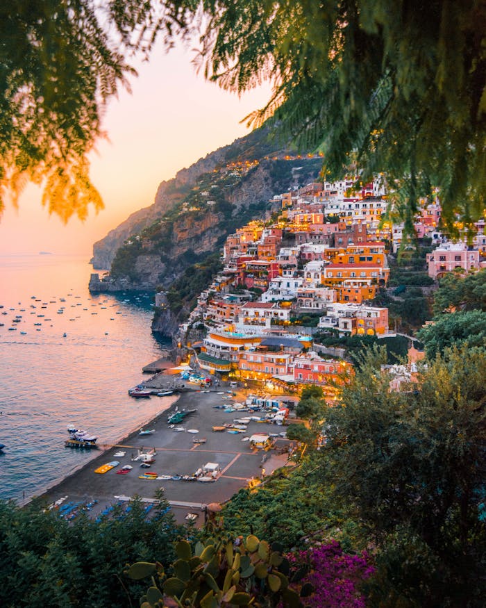 Colorful Cliffside Village Amalfi